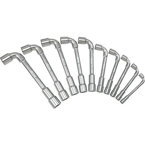 Serie di 10 chiavi per tubi non bloccate a 6 punte metriche KS TOOLS - 517.0440 (1/4)