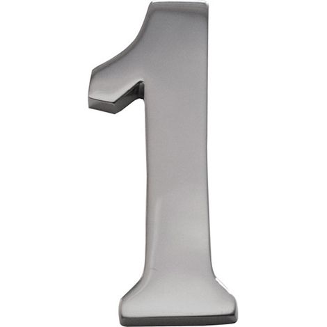 edm Numero Civico 1 Nickel Opaco, Durevole ed Elegante