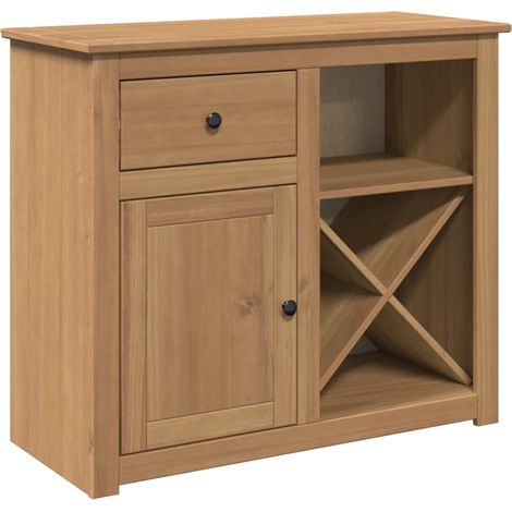 Maison La Vie - Buffet Salon Moderne - Meuble de rangement - avec tiroir PANAMA 93x40x80 cm bois massif de pin bu2383