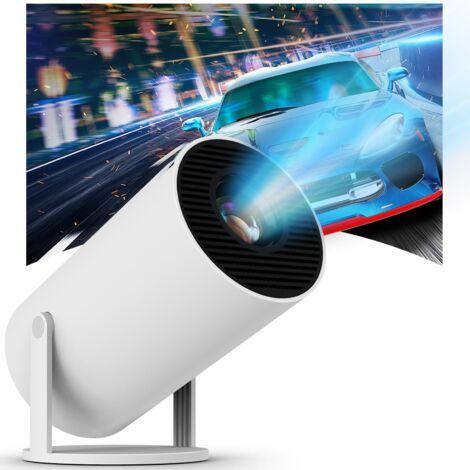 Mini projecteur Keystone Automatique avec Android 11, 4K Projektor avec WiFi, 2,4 G/5G, BT 5.4, 130-Zoll-Bildschirm, 180° drehbar, mobiler Heimkino-Projektor für HDMI/USB (1/5)
