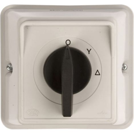 Interruttore a camme stella-triangolo 3P 63A IP44 ŁK 63-23 in custodia 926323
