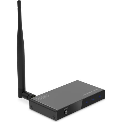 DIGITUS DS-55347 Wireless HDMI Extender/HDMI Splitter (1:4) - Full HD 1080p 60 Hz - Portée of 100 m - Récepteur pour DS-55346 - Sortie en boucle, infrarouge IR - HDMI 1.4 et HDCP 1.3 (1/4)