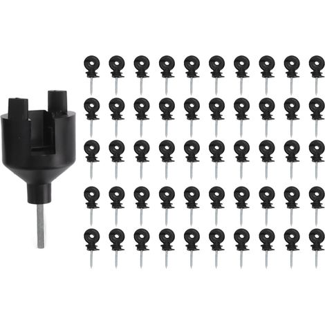 50 Pièces Isolateurs à Vis De Clôture électrique Pour Poteau En Bois, Accessoires De Clôture électronique D'élevage (1/5)