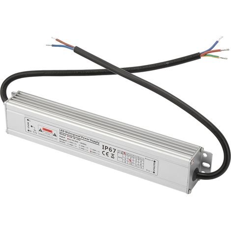 Transformateur d'alimentation LED étanche IP67 avec boîtier en aluminium, sortie 24 V 60 W 2,5 A (1/5)