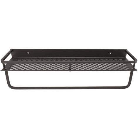 Graue Duschablage, einfach zu montierendes Duschregal aus Aluminiumlegierung, geräumiges Duschaccessoire für das Badezimmer, 50 cm / 19,7 Zoll (1/4)