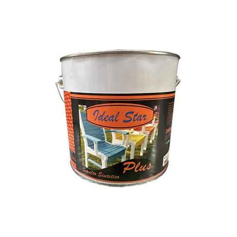 SMALTO IN SECCHIO 'PLUS' IDEAL STAR 2,5 lt - Nero Opaco - IDEAL STAR