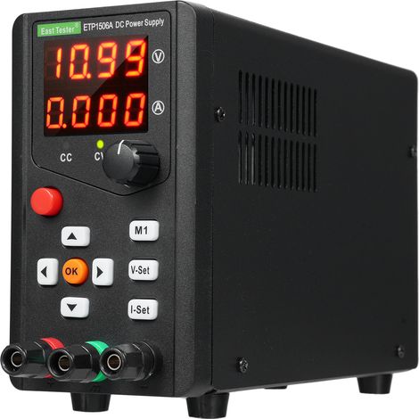 East Tester ETP1506A Alimentation régulée CC 90 W 15 V 6 A Encodeur monocanal Réglage Maintenance Stockage Télécommande Alimentation de laboratoire (1/5)