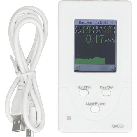 Compteur EMF, Détecteur De Rayonnement 2 en 1, Testeur De Rayonnement électromagnétique Et Nucléaire Portable, Détecteur EMF Numérique Portable pour L'industrie du Bureau à Domicile (1/5)