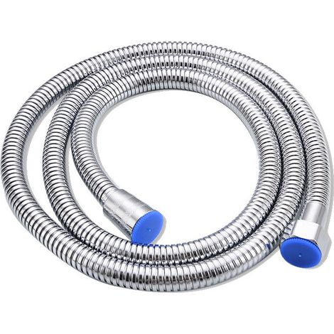 Flexible de douche 1.5M Chromé en Acier Inoxydable Tuyau de Douche Universel Anti-torsion Accessoires salle de bains,Starlight (1/5)