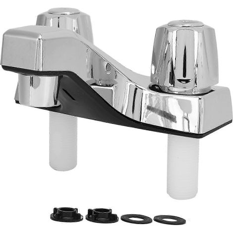 Robinet cascade pour camping-car, robinet de baignoire à vasque pivotant chromé, robinet de salle de bain avec eau chaude et froide, compatible avec les yachts et les bateaux. (1/5)