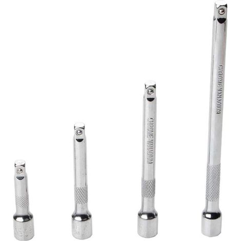 Lot de 4 clés dynamométriques pour vélo - Durable - 1/4 - 6. 3 mm - Longue clé à cliquet à dégagement rapide - Extension de douille (1/5)