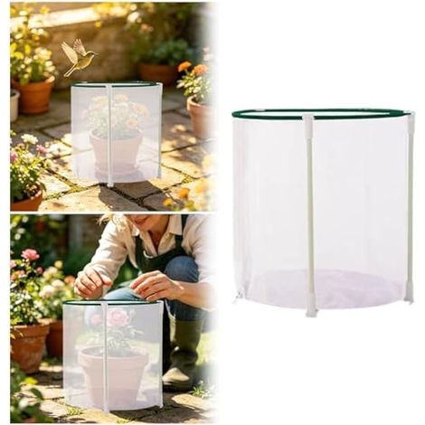 Housse de protection pour plantes de jardin - Filet de protection pour pot de fleurs - Pour extérieur, terrasse, pelouse, légumes, arbustes, oiseaux, élevage, élevage, projet scientifique pour enfants (1/5)