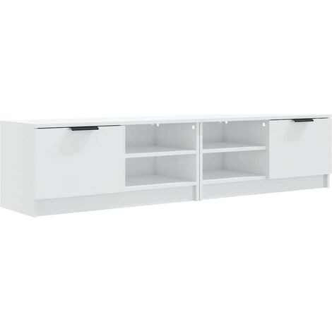 Maison Exclusive - Mueble TV 2 pzs madera contrachapada blanco br (1/5)