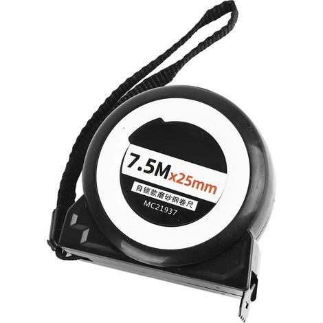 Ruban à mesurer 7.5m x 25mm, acier givré de haute précision, autobloquant pour la maison (1/5)