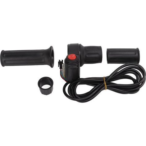 Manillar de acelerador dividido, de difícil manejo, para bicicletas eléctricas, con diseño semicircular, apto para bicicletas eléctricas de 12V a 99V. (1/5)