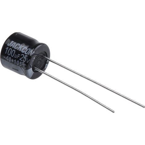 Condensateur RS PRO 100µF, 25V c.c.