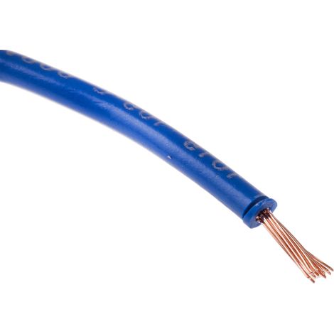 Câble triple homologation RS PRO, Bleu Foncé, Section 1,5 mm² 16 AWG, 1 kV, , Triple homologation PVC ( Prix pour Bobine de 100 Mètres ) (1/2)