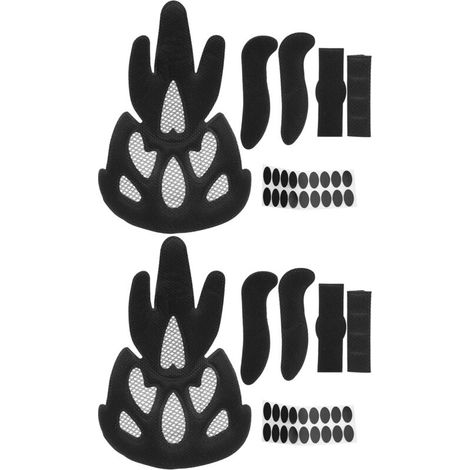 Ensemble 2 Pièces Doublure Casque Vélo Électrique Éponge et Moustiquaire Accessoire Cyclisme (1/5)
