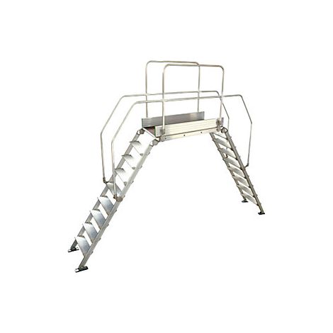 Pasarela de aluminio con escalera  carga máx total 200 kg  9