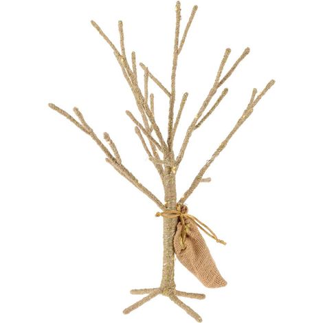 Sapin de Noël doré 30 LED 40 cm (1/3)