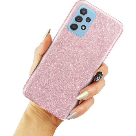 Funda con purpurina para Samsung Galaxy A53 5G, rosa (1/3)