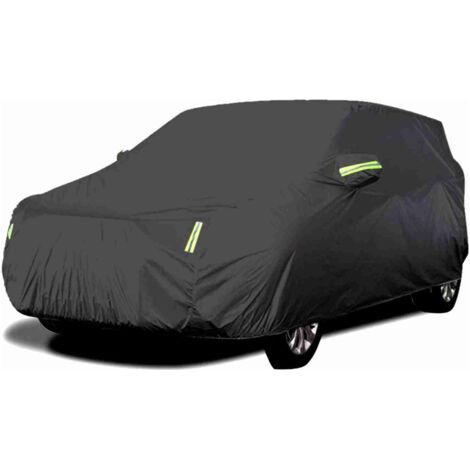 Housse de voiture complète avec bandes réfléchissantes, résistante au soleil, à la poussière, à l'eau, aux UV et aux rayures Universel XL (1/5)