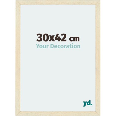 yd. - Cadre photo 30x42 - Sable Patine - MDF - Mura