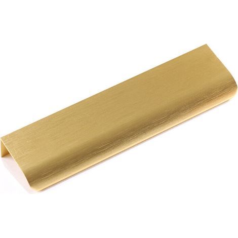 10pcs 128mm or poignée de meuble poignée de meuble en aluminium, poignée de cuisine moderne poignée de porte incurvée poignée de tiroir cachée armoire chambre salle de bain (1/5)