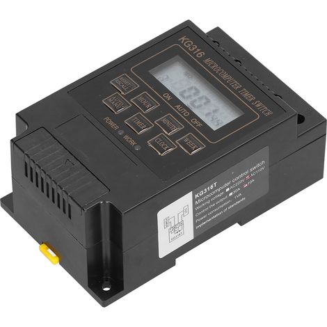 Interrupteur temporisé 110V KG316T, contrôleur automatique de minuterie pour éclairage public, horloge programmable 10A (sans batterie, notice incluse pour 110V). (1/5)