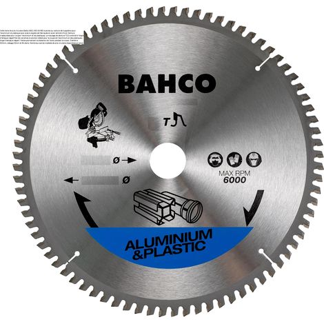 Lame de scie circulaire 305x30mm pour l'aluminium et plastique avec scies à onglets