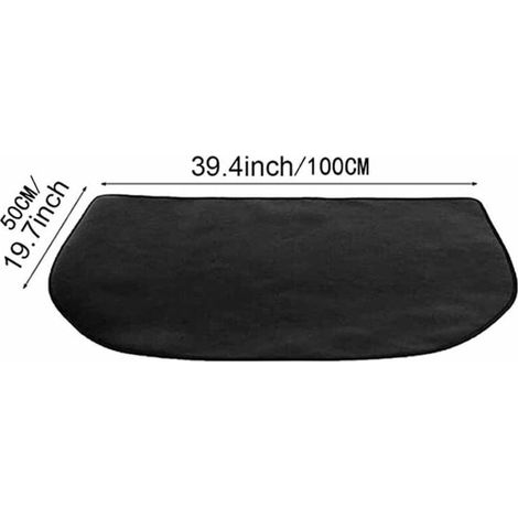 Alfombrilla para chimenea, 19,7 x 39,4 pulgadas, alfombrilla ignífuga, alfombrilla para chimenea, estufa, parrilla (1/3)