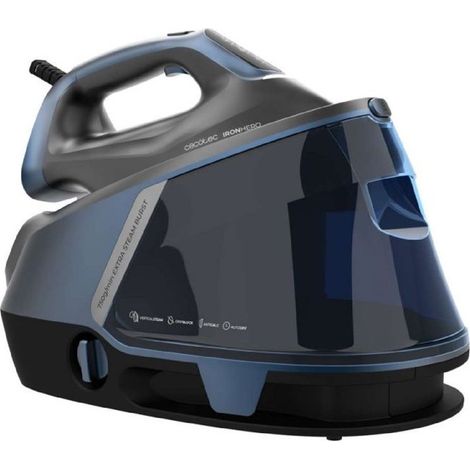 Centrale vapeur - CECOTEC - IronHeroH-3000 Station Geyser - 3000 W - 600 g/min - Noir / Bleu