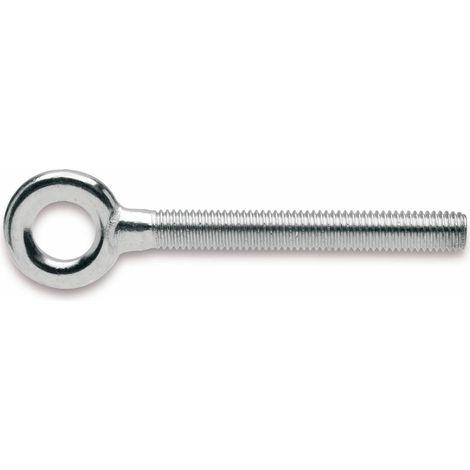 100 x Tornillos con ojo zincados para tarugos M5x48