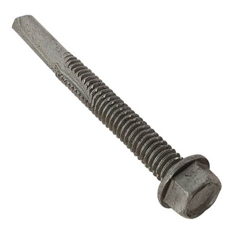 ForgeFix TFHUWSD5580H TechFast Roofing Sheet to Steel Hex Screw No.5 Tip 5.5 x 80mm Box 100 FORTFH5580H