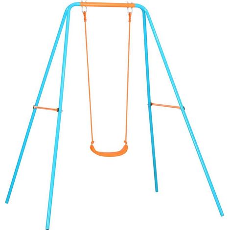 ALTALENA PER BAMBINI IN ACCIAIO CON SEGGIOLINO E PICCHETTI 163X145X181 CM (1/5)