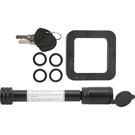 Tige de verrouillage 5/8in pour attelage remorque avec silencieux 2in, clés tubulaires et joints toriques, pour porte-boule de camion et voiture (1/5)