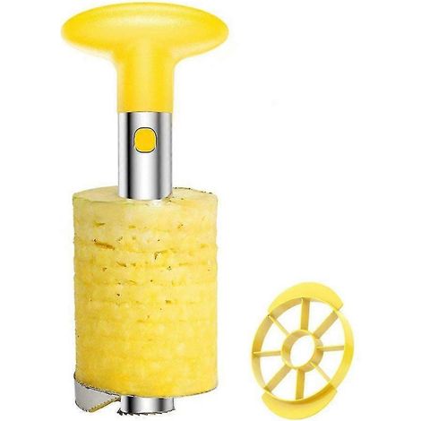 Éplucheur, videur et coupe-ananas en acier inoxydable
