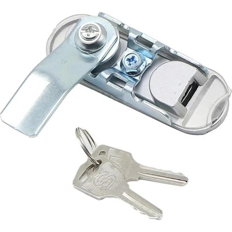 Serrure de porte à panneau AB403, couleur mate, serrure plate for porte d'armoire, en alliage d'aluminium, poignée rotative, 1 pièce (1/4)