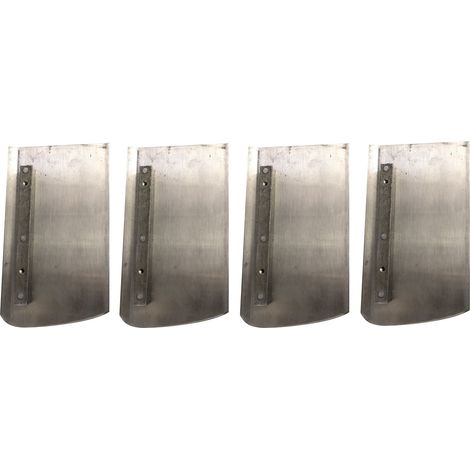 Varan Motors - LAME-S60 4 Lame di finitura per frattazzo di potenza (225x125mm), lame liscianti