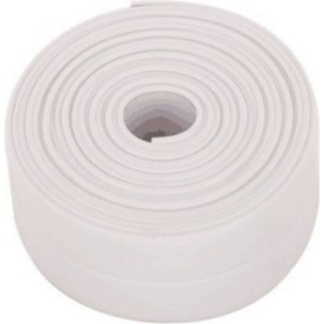 Rouleau d'étanchéité auto-adhésif 38mm x 3m – Imperméable et anti-salissure – Pour joints cuisine et salle de bain – Installation facile (1/5)