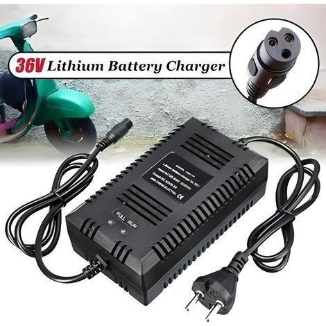 Chargeur de Batterie - BOH - 36V - Electrique - Li-ion - 3 broches - Noir (1/4)