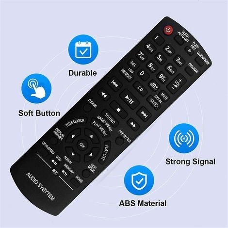 N2QAYB000637 Fernbedienung für PANASONIC Audiosystem SA-AKX32PH-K SA-AKX32PN-K SA-AKX32PR-K SA-AKX (1/4)