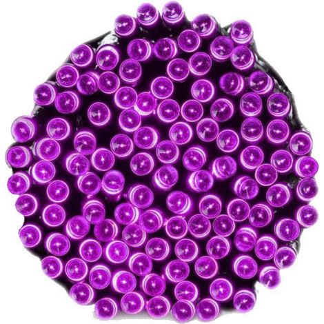 Luces LED moradas para árbol de Navidad - 240 piezas con programador, para uso interior y exterior, estándares de la UE, ahorro de energía. (1/5)