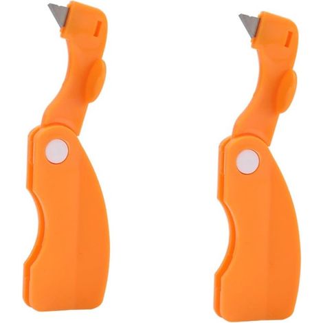 Set mit 2 multifunktionalen Sparschälern für Orangen und Zitronen – Zitrusschäler – Kunststoffschäler – Küchenutensil – Zitronen- und Grapefruitschäler