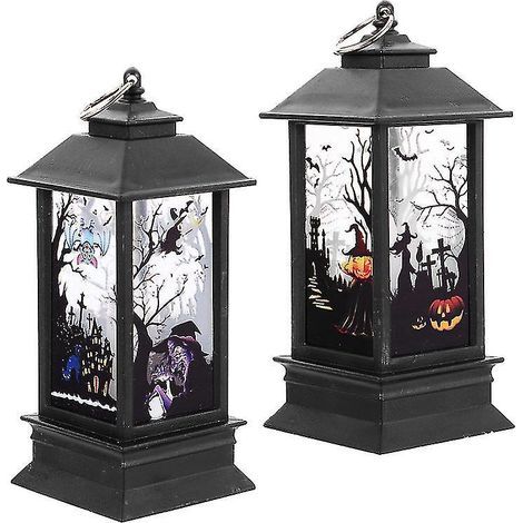 Lot de 2 guirlandes lumineuses pour décoration d'Halloween
