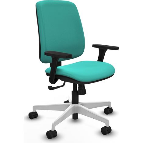 Silla de oficina piqueras y crespo Alares turquesa cuero sintético (1/2)