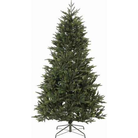 HOMCOM Albero di Natale 180 cm, Abete Nordmann con 732 Rami, Verde (1/5)