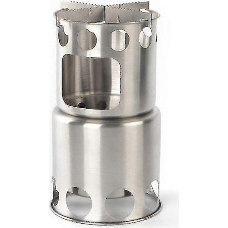 Compatible avec les poêles à bois d'extérieur en acier inoxydable résistants au vent, les réchauds de camping portables, les chauffages et les fours de cuisson. (1/5)