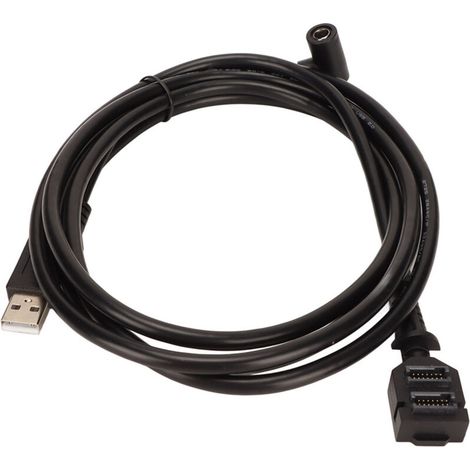 USB cable for Verifone VX805 VX820, dual 14-pin female power supply IDC DC5521 to 2.0 AM 480Mbps, PVC scanning extension (1/5)