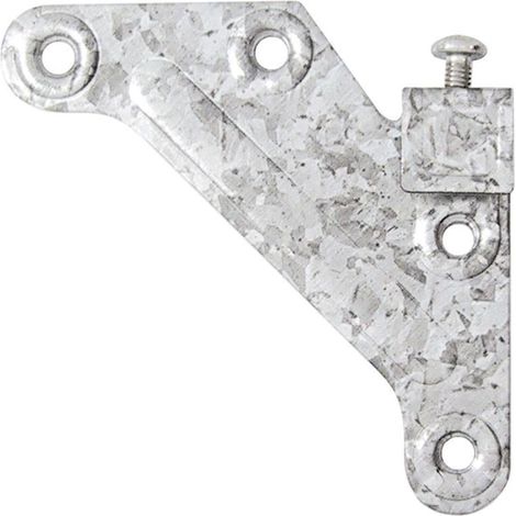 HERRAJES ALK colgador escuadra con tornillo izquierdo galvanizado (1/2)